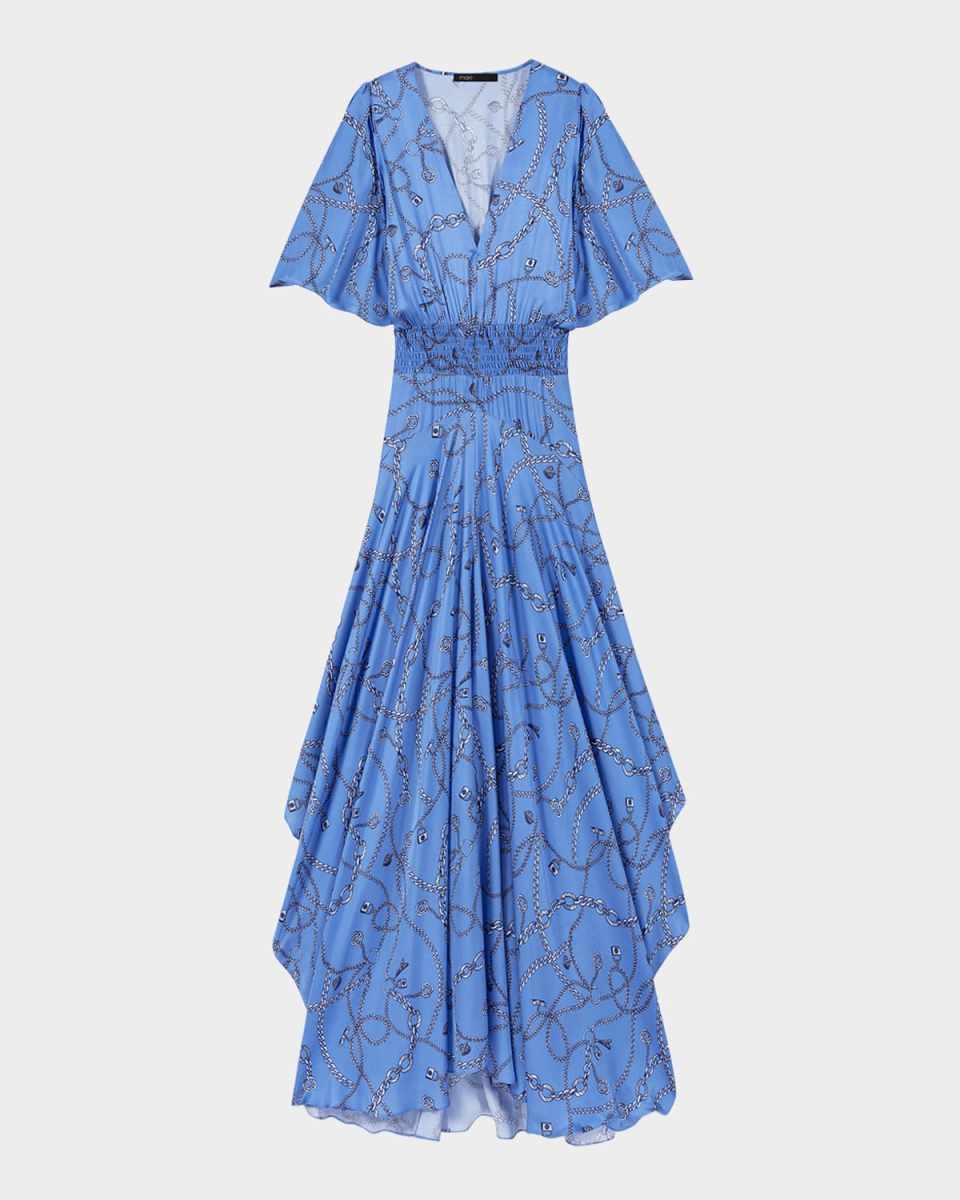 Racheliani Asymmetric Satin Dress